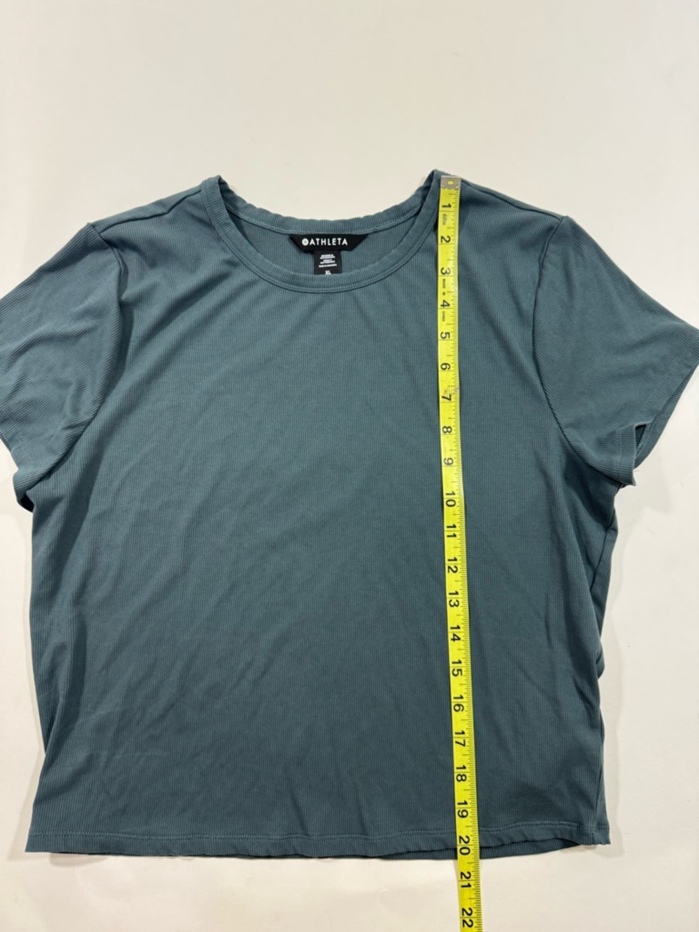 Athleta Signature Rib Crop Tee Shirt - Picture 6 of 6